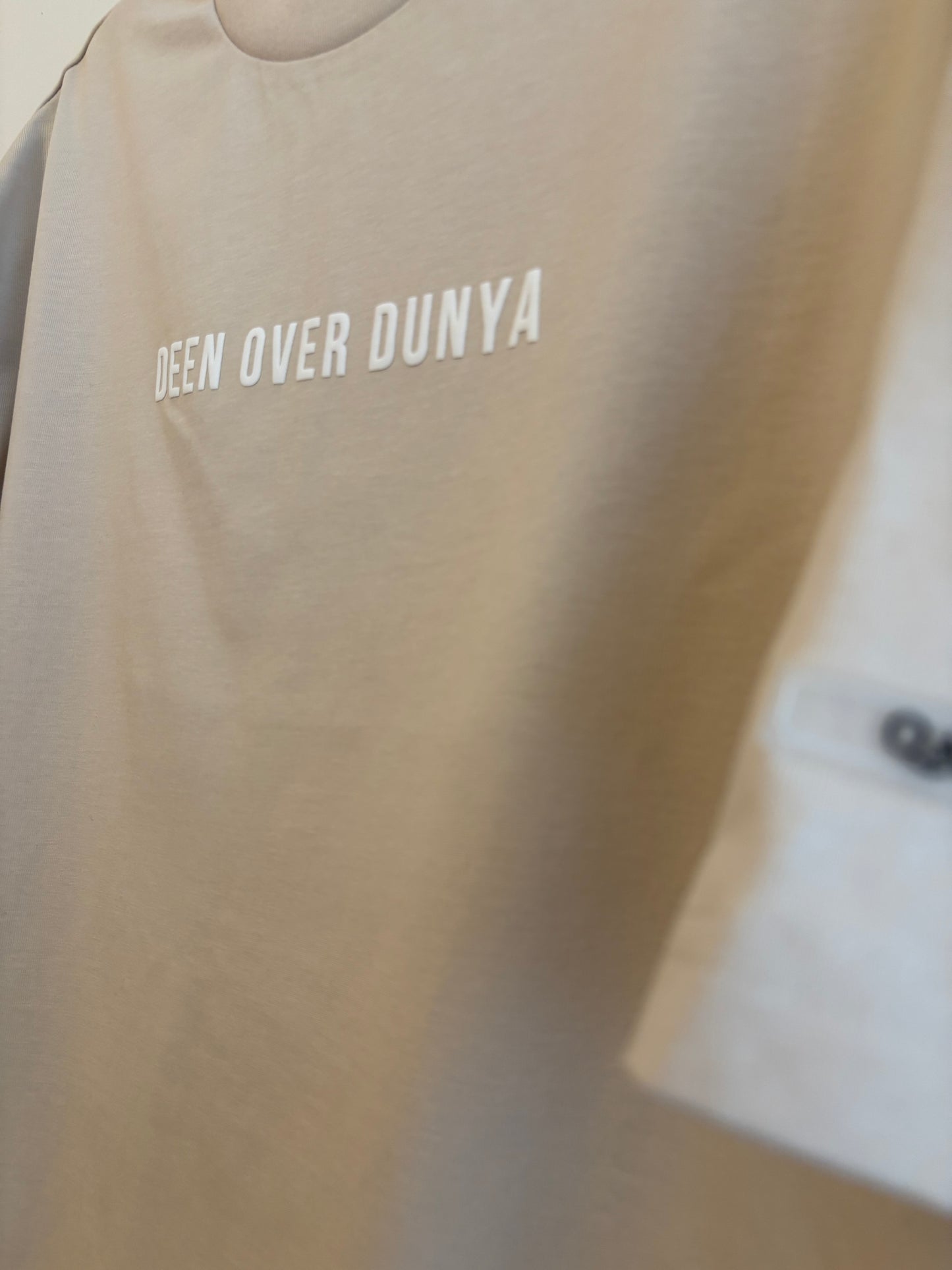 Deen Over Dunya Tee – Beige