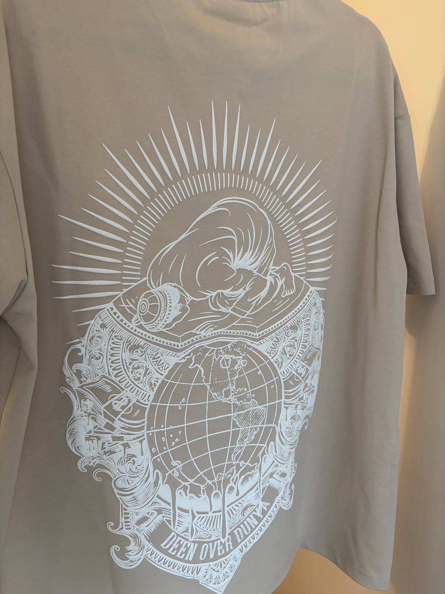 Deen Over Dunya Tee – Beige