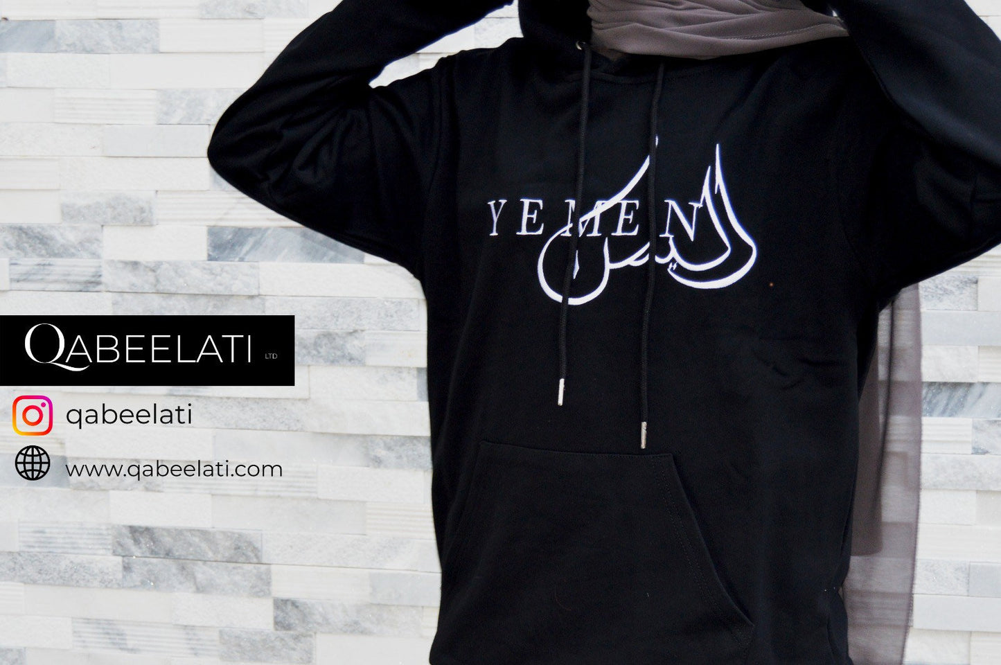 Yemen Embroidered Arabic Cotton Hoodie