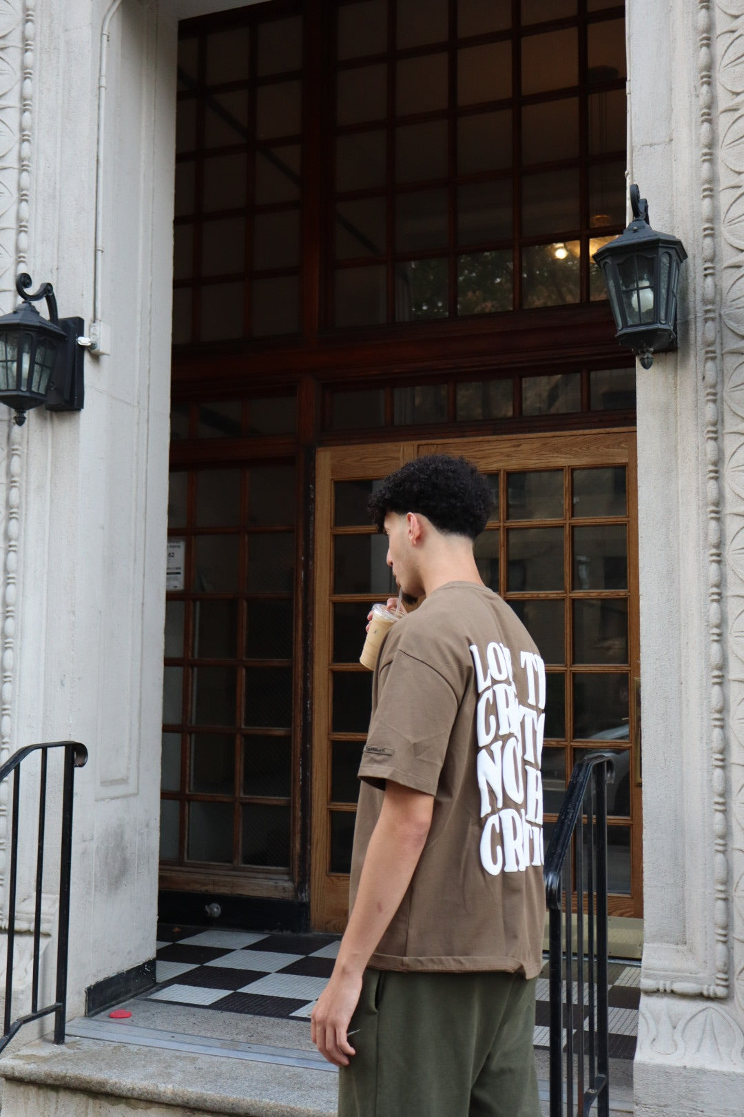 Faith First Tee - Brown