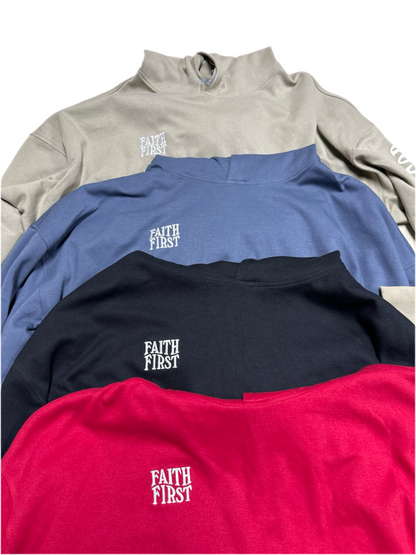 Faith First Puff Print Hoodie