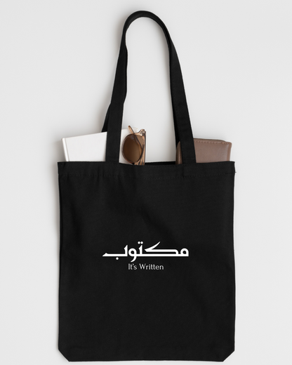 Maktoob - it's written Tote Bag - Meaningful and Inspiring - Destiny