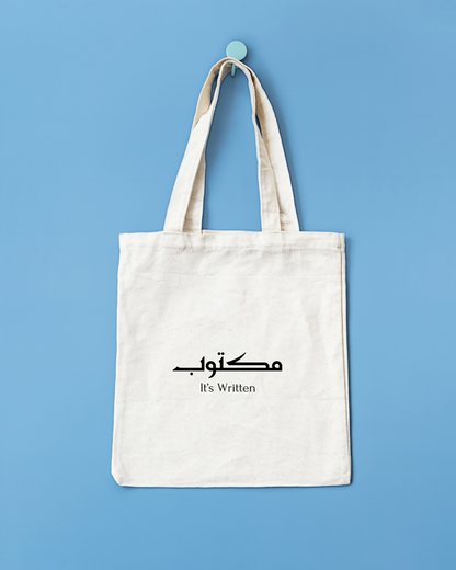 Maktoob - it's written Tote Bag - Meaningful and Inspiring - Destiny