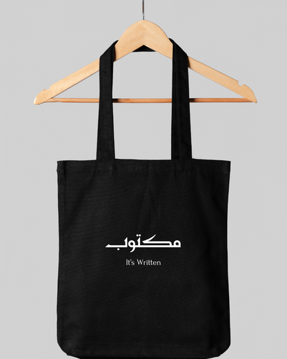 Maktoob - it's written Tote Bag - Meaningful and Inspiring - Destiny