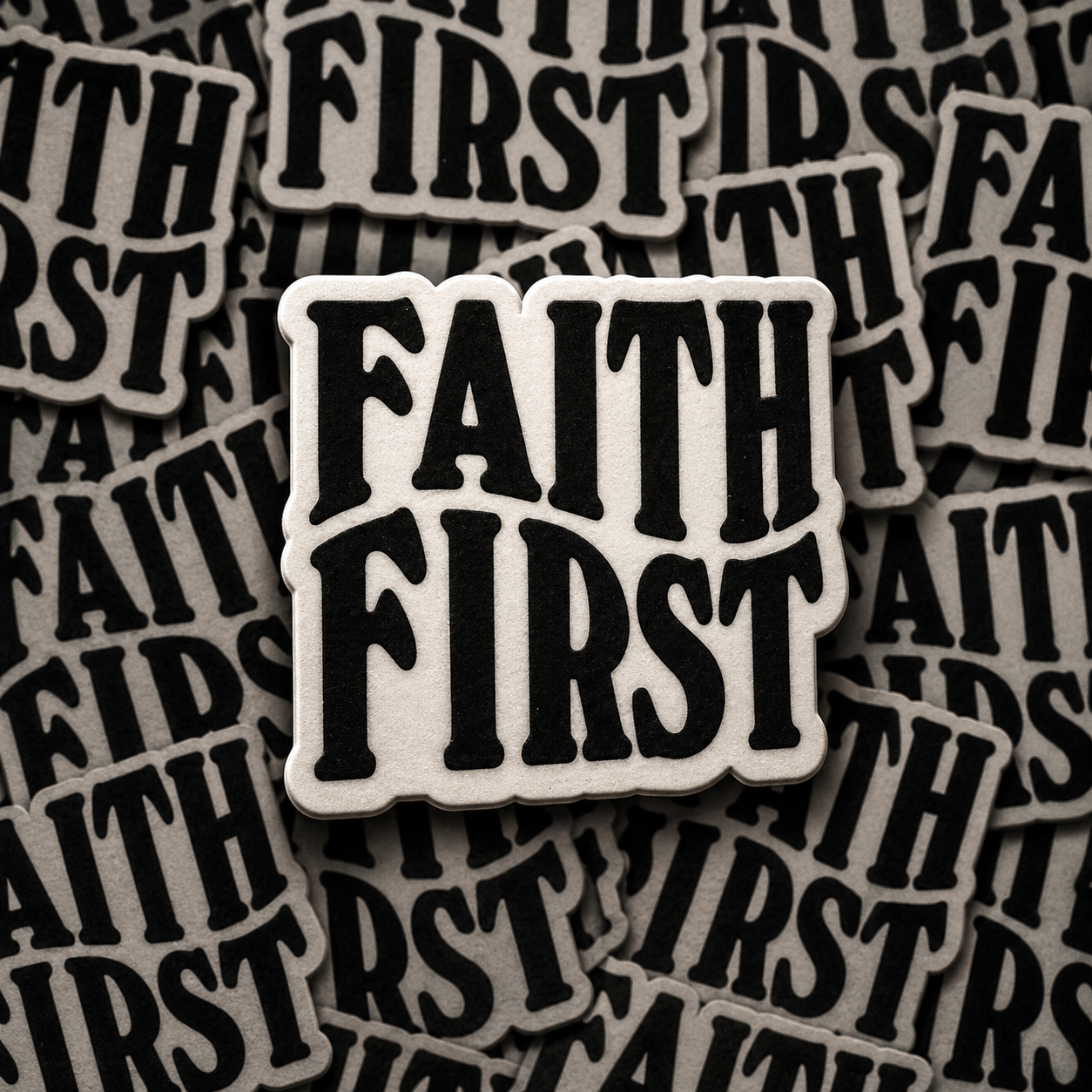 Faith First Sticker