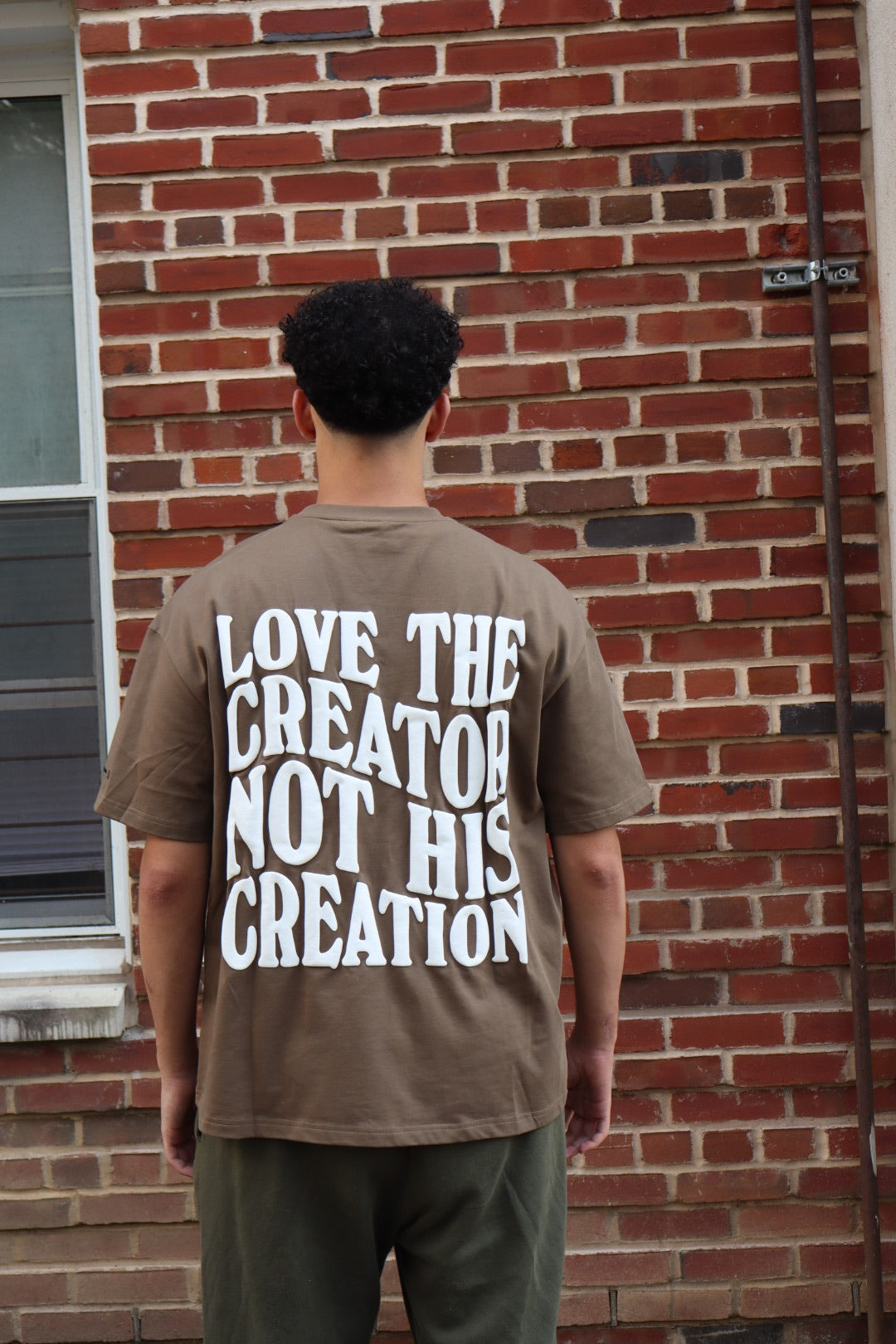 Faith First Tee - Brown