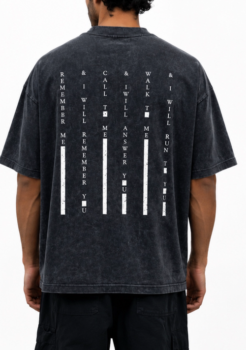 Take One Step —  Heavy Weight Soft Cotton Acid wash Vintage Tee